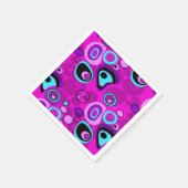 明るさ、抽象芸術、マゼンタ スタンダードカクテルナプキン (角)