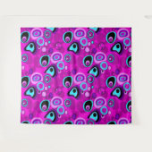 明るさ、抽象芸術、マゼンタ タペストリー (正面(横))