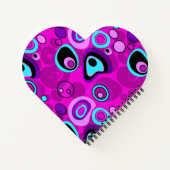 明るさ、抽象芸術、マゼンタ ノートブック (裏面)