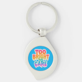 明るすぎる気に – ネオンドリップタイポグラフィとボール キーホルダー