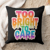 明るすぎる気に – ネオンドリップタイポグラフィとボール クッション (ブランケット)