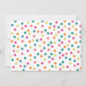 明るはっきりしたい色の引っ越し祝いパーティーパーティの招待状 招待状 (裏面)