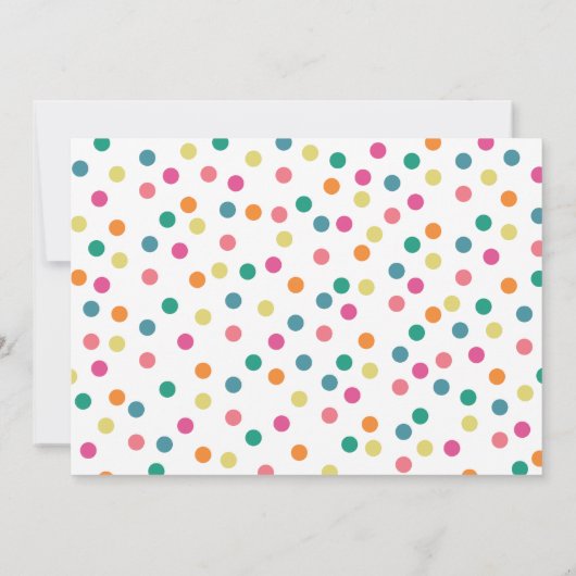 明るはっきりしたい色の引っ越し祝いパーティーパーティの招待状 招待状 (裏面)