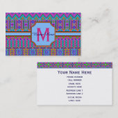 明るアステカい部族単語のビジネスまたは個人 名刺 (正面/裏面)