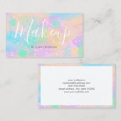 明るエレガントいパスモダンテル色の水彩 名刺 (正面/裏面)