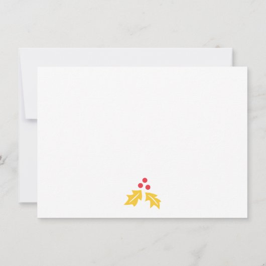 明るカラフルいクリスマス·パーティー 招待状 (裏面)