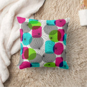 明るカラフルい幾モダン何パターン クッション (ブランケット)