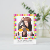 明るガーリーい色4緑の写真 招待状 (スタンド正面)