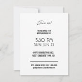 明るガーリーい色4緑の写真 招待状 (裏面)