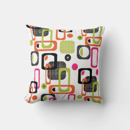 明るファンキーいフレッカラフルシュジオメトリファブリックプリント クッション