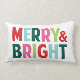 明るメリーいクリカラフルスマス装飾用クッション ランバークッション