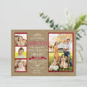 明るメリーいクリスマスの写真カード シーズンカード (スタンド正面)