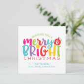 明るメリーいクリスマスカカラフルット シーズンカード (スタンド正面)