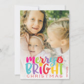 明るメリーいクリスマスカカラフルット シーズンカード (正面)