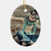 明るメリーいクリスマスフォトオーナメント セラミックオーナメント (裏面)