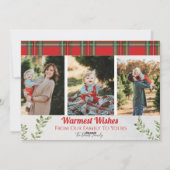 明るメリーいジオメトリッククリスマスカード シーズンカード (裏面)