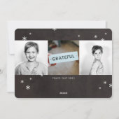 明るメリーいフモダンォトホリデーカード シーズンカード (裏面)