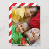 明るメリーい写真のクリスマスカード シーズンカード (正面/裏面)