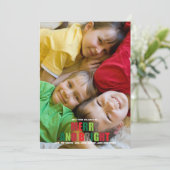 明るメリーい写真のクリスマスカード シーズンカード (スタンド正面)