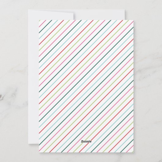 明るメリーい明るいホリデーカード シーズンカード (裏面)