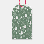 明るメリーい緑のクリスマス ギフトタグ (裏面)
