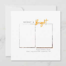 明るメリーい黄色のミニマモダンリスト写真 シーズンカード