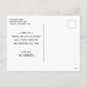 明るメリーい4枚のフォトコラージュハッピーホリデー シーズンポストカード (裏面)