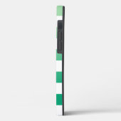 明る市松模様にい色から濃い緑のオンブレパターン Case-Mate iPhoneケース (裏面 / 左)