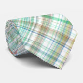 明る数々のい色のプレイド模様の男の首のネクタイ ネクタイ (ロール)