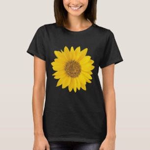 明る独身のい黄色のひまわり Tシャツ