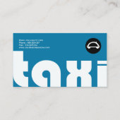 明る素晴らしい大きなタクシーレター 名刺 (裏面)