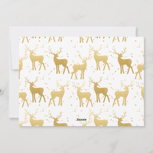 明る結婚したいモダン初めてのクリスマス シーズンカード (裏面)