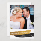 明る結婚したい金フェイク箔のクリスマス |金ゴールド シーズンカード (正面/裏面)