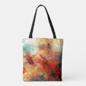 明る芸術的い跳ね。抽象芸術絵画色 トートバッグ (裏面)
