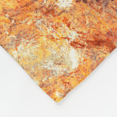 明る芸術的い跳ね。抽象芸術絵画色 フリースブランケット (角)