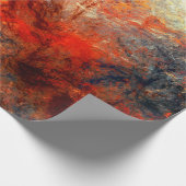 明る芸術的い跳ね。抽象芸術絵画色  ラッピングペーパー (角)