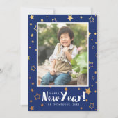 明る輝くい写真年賀状 シーズンカード (正面)