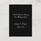 明エレガントるいバラケーキ結婚ーのテーブル座席表 プレイスカード (裏面)