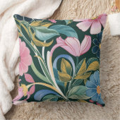 明エレガントるいパステル色春の花#4 クッション (ブランケット)