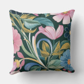 明エレガントるいパステル色春の花#4 クッション (裏面)