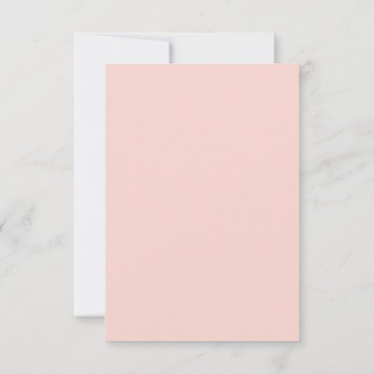 明エレガントるいピンク色のフローラ結婚の 出欠カード (裏面)