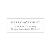 明エレガントるいメリークリスマス差出人住所 ラバースタンプ (インプリント)