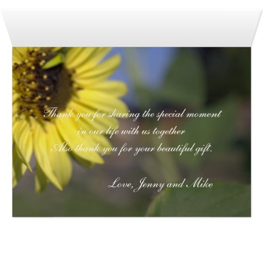 明エレガントるい夏の黄色のひまわり感謝していは (内部横(下))