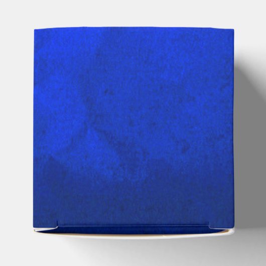 明エレガントるい青の銀の渦巻き フェイバーボックス (上部)