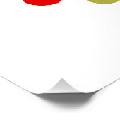 明カスタマイズるいカラフル幾何学模様 ポスター (コーナー)