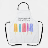 明カスタムるいカラフルモダン夏 エプロン (正面)