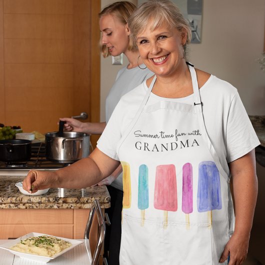 明カスタムるいカラフルモダン夏 エプロン