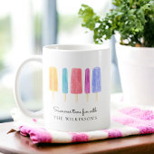 明カスタムるいカラフルモダン夏 コーヒーマグカップ