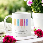 明カスタムるいカラフルモダン夏 コーヒーマグカップ