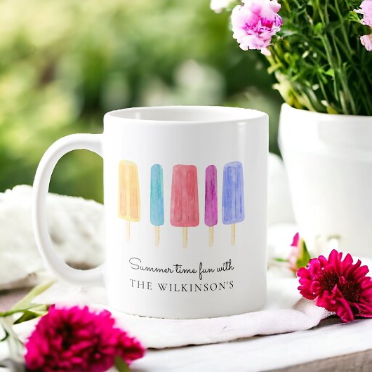 明カスタムるいカラフルモダン夏 コーヒーマグカップ